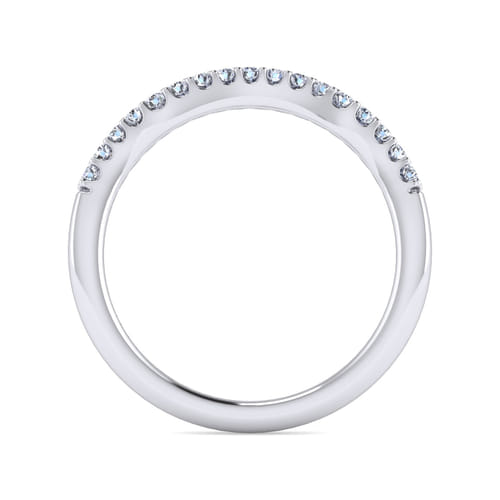 14K White Gold Matching Wedding Band