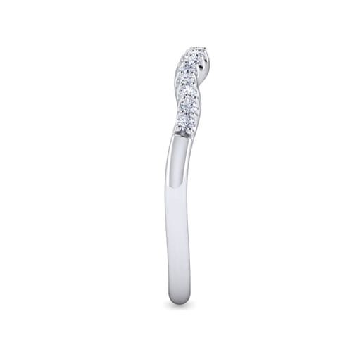 14K White Gold Matching Wedding Band
