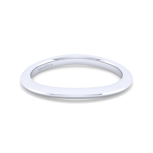 14K White Gold Matching Wedding Band