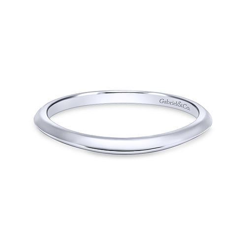 14K White Gold Matching Wedding Band