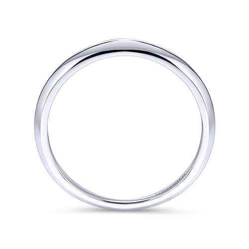 14K White Gold Matching Wedding Band