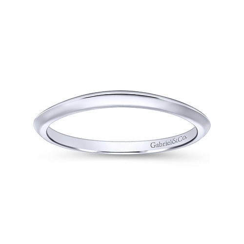 14K White Gold Matching Wedding Band