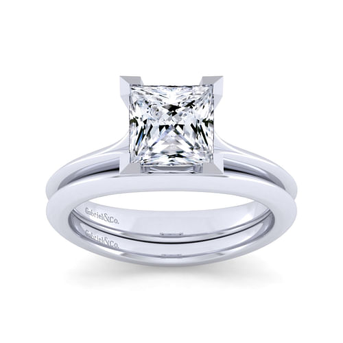 14K White Gold Matching Wedding Band