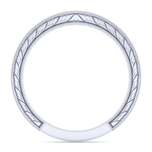 14K White Gold Matching Wedding Band