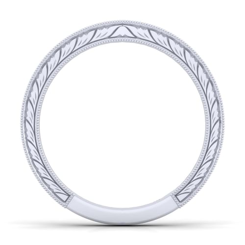 14K White Gold Matching Wedding Band