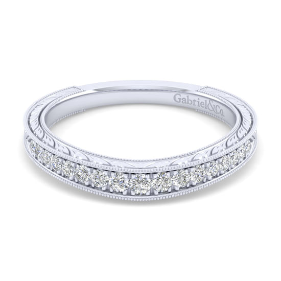 Gabriel - 14K White Gold Matching Wedding Band