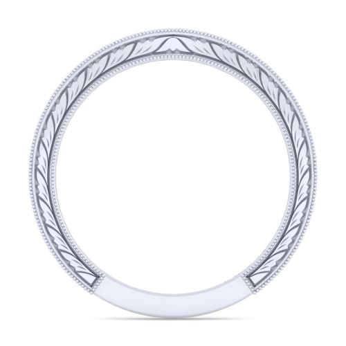 14K White Gold Matching Wedding Band