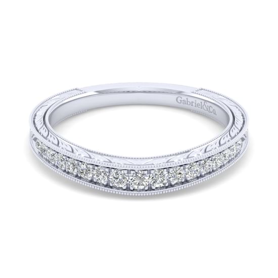 Gabriel - 14K White Gold Matching Wedding Band