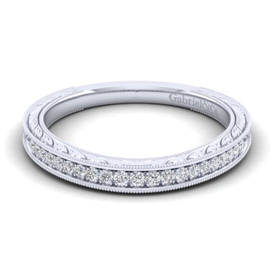 Gabriel - 14K White Gold Matching Wedding Band