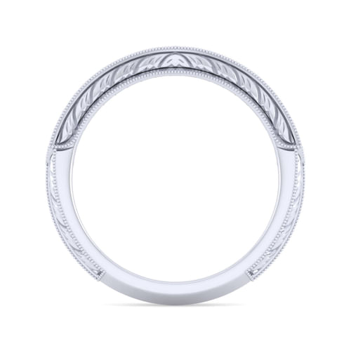 14K White Gold Matching Wedding Band