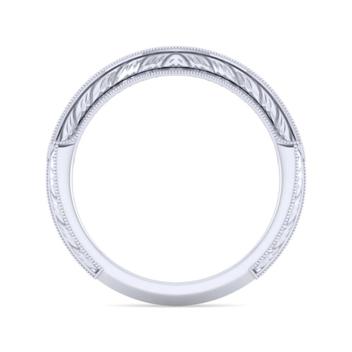 14K White Gold Matching Wedding Band