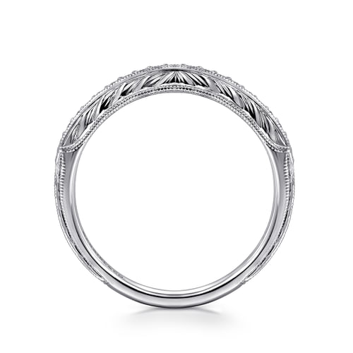 14K White Gold Matching Wedding Band