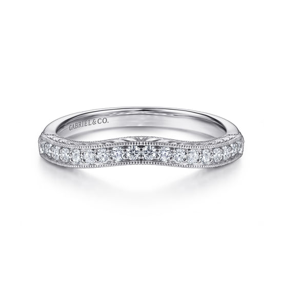 Gabriel - 14K White Gold Matching Wedding Band