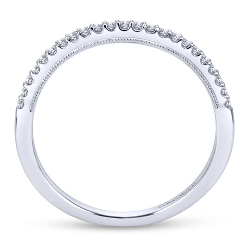 14K White Gold Matching Wedding Band