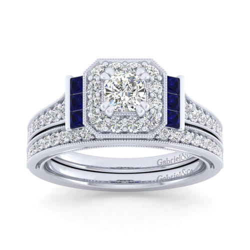 14K White Gold Matching Wedding Band