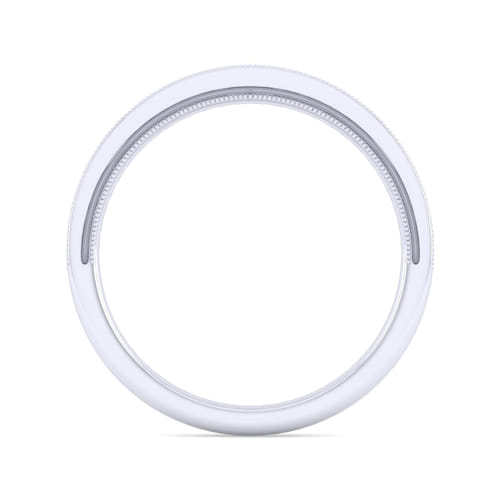 14K White Gold Matching Wedding Band