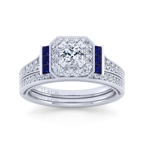 14K White Gold Matching Wedding Band