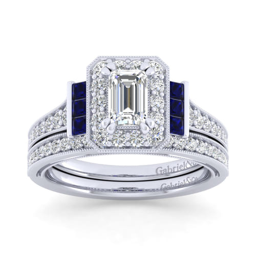 14K White Gold Matching Wedding Band