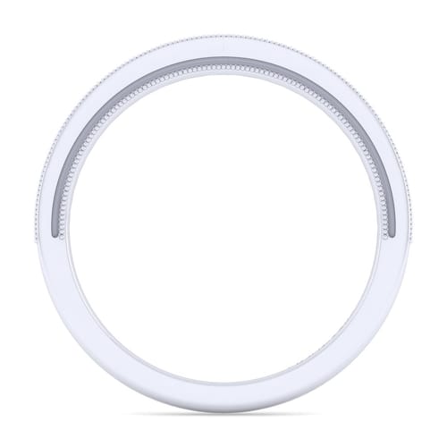 14K White Gold Matching Wedding Band