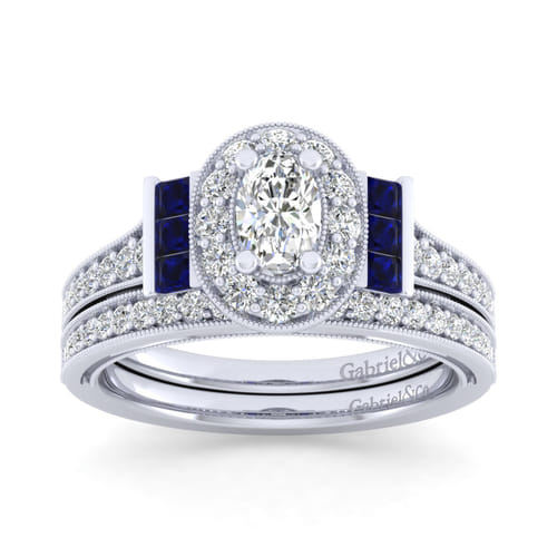 14K White Gold Matching Wedding Band