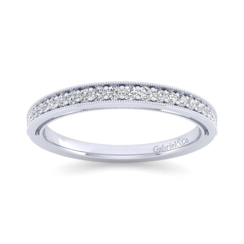 14K White Gold Matching Wedding Band