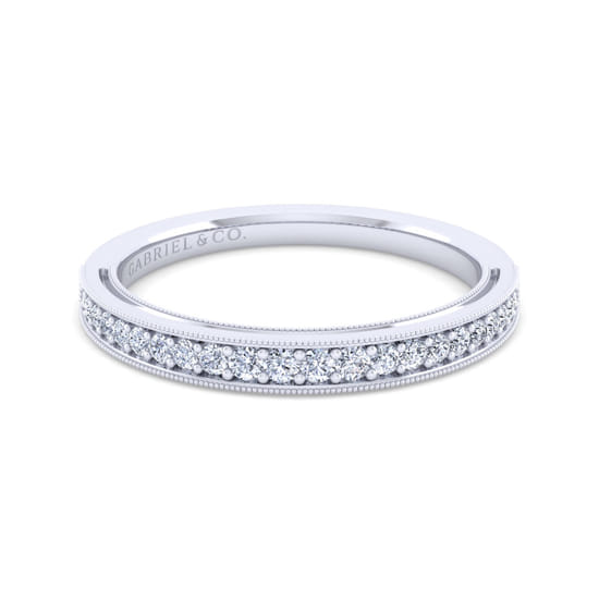 Gabriel - 14K White Gold Matching Wedding Band