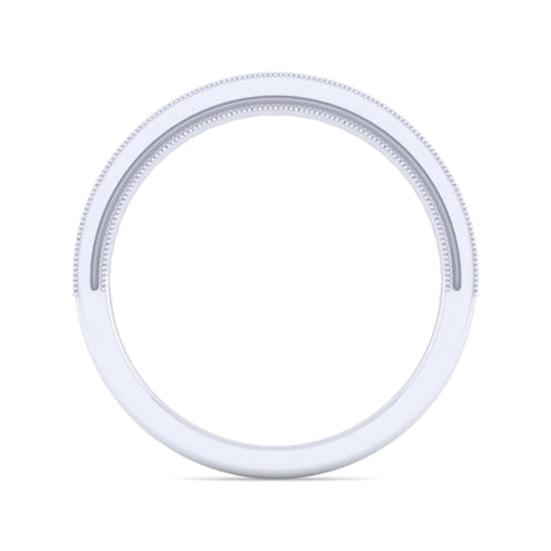 14K White Gold Matching Wedding Band