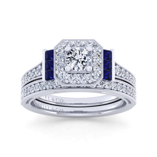 14K White Gold Matching Wedding Band