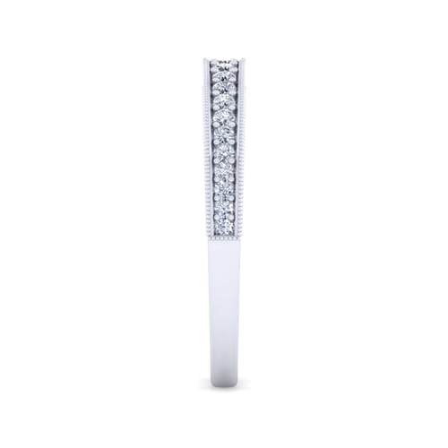 14K White Gold Matching Wedding Band
