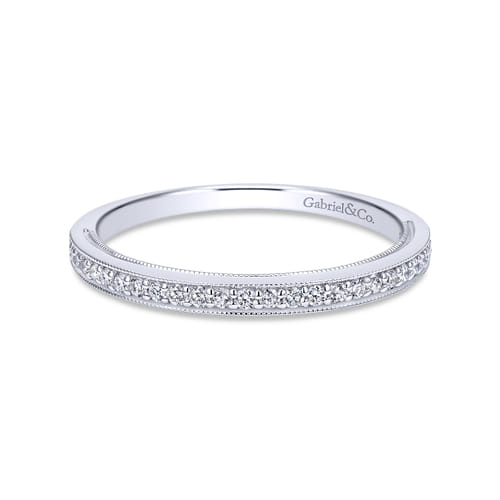 14K White Gold Matching Wedding Band