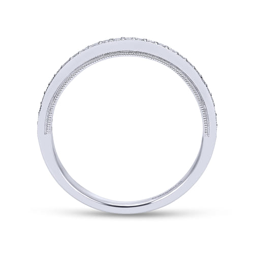 14K White Gold Matching Wedding Band