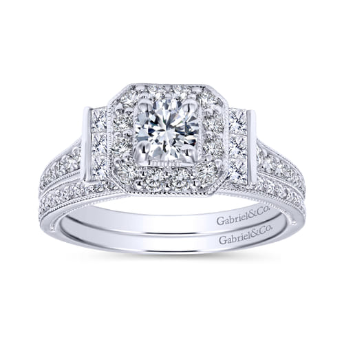 14K White Gold Matching Wedding Band