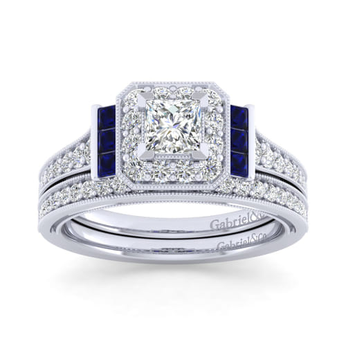 14K White Gold Matching Wedding Band