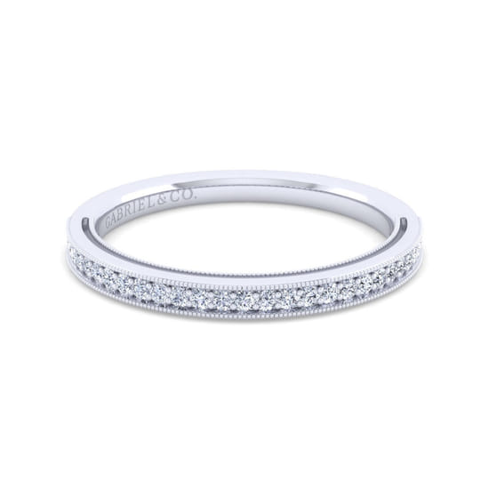 Gabriel - 14K White Gold Matching Wedding Band