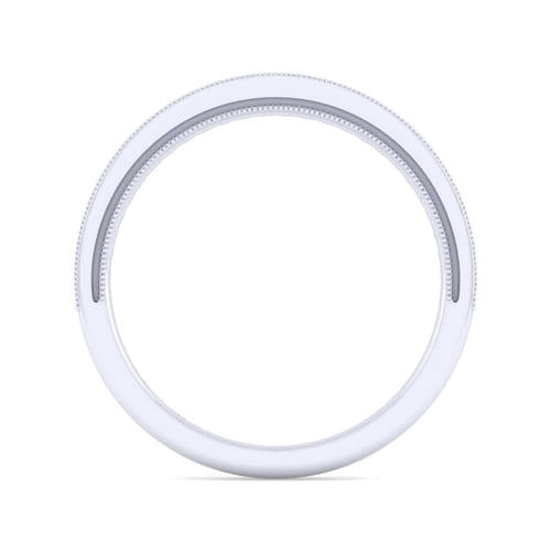 14K White Gold Matching Wedding Band