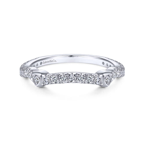 14K White Gold Matching Wedding Band