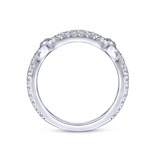 14K White Gold Matching Wedding Band