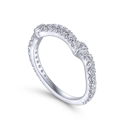14K White Gold Matching Wedding Band
