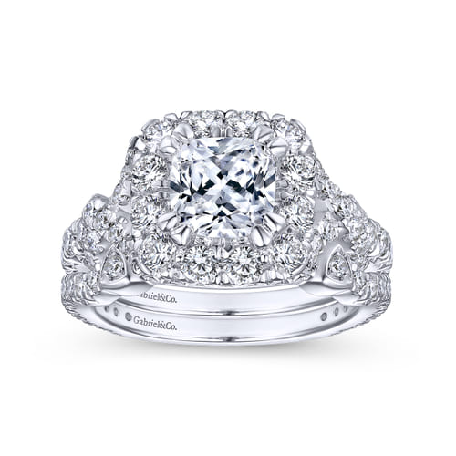 14K White Gold Matching Wedding Band