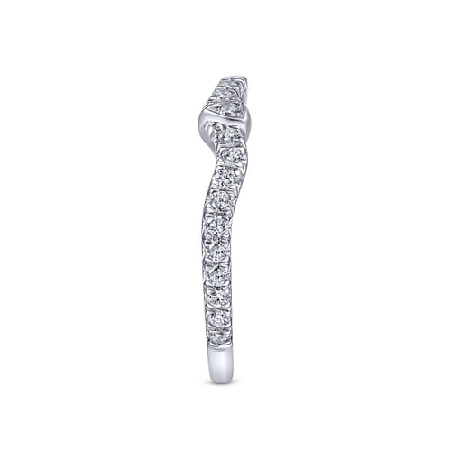 14K White Gold Matching Wedding Band