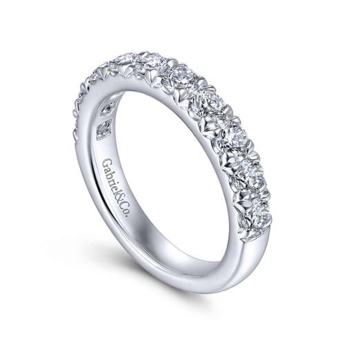 14K White Gold Matching Wedding Band