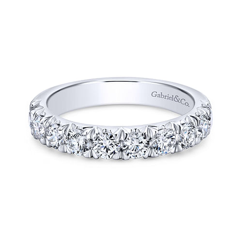 14K White Gold Matching Wedding Band