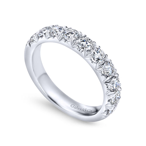 14K White Gold Matching Wedding Band