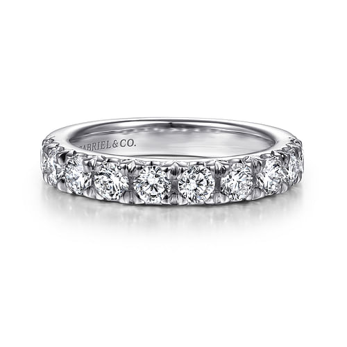 14K White Gold Matching Wedding Band