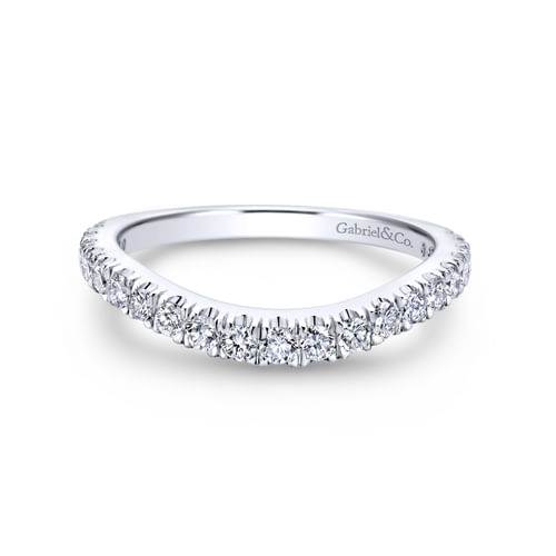 14K White Gold Matching Wedding Band