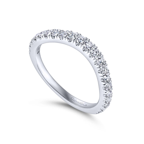 14K White Gold Matching Wedding Band