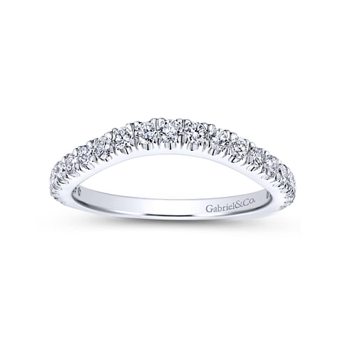 14K White Gold Matching Wedding Band