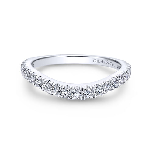 14K White Gold Matching Wedding Band