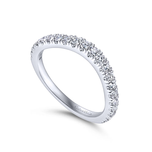 14K White Gold Matching Wedding Band