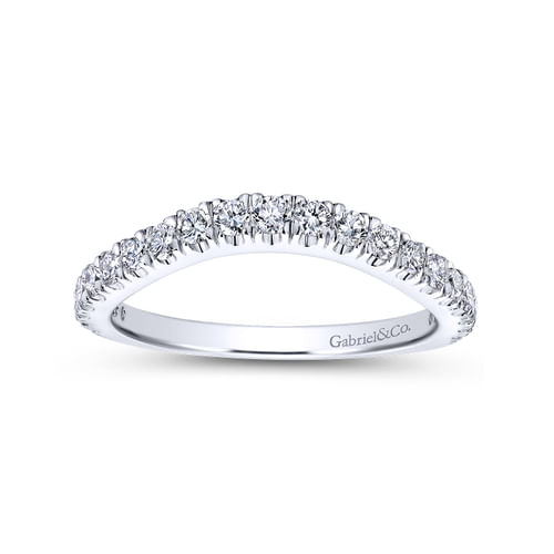 14K White Gold Matching Wedding Band